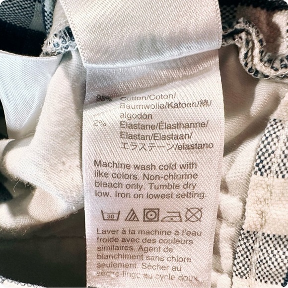 J. Crew ‘10” Vintage Straight Jean’ in Blue & White Gingham Size 27 - Picture 10 of 15